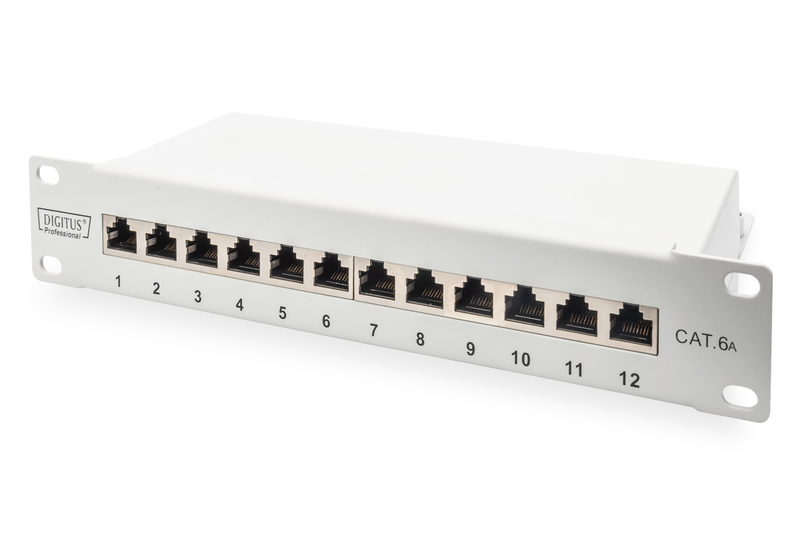 Digitus Patch panel 10" 1U 12x RJ45 kat. 6A (DN-91612S-EA-G)