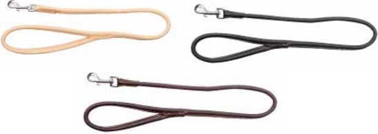 Dingo smycz skórzana pojedyncza okrągła ø 1.2 cm, dł. 90 cm, natural