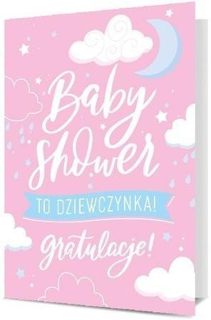 Pan Dragon KARNET B6 BABY SHOWER DZIEWCZYNKA