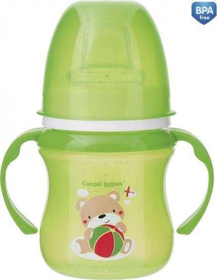 Canpol Kubek treningowy Easy Start 120 ml Sweet Fun zielony