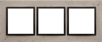 Kontakt-Simon Ramka potrójna 54 Nature beton Funda Mente (DRN3/93)