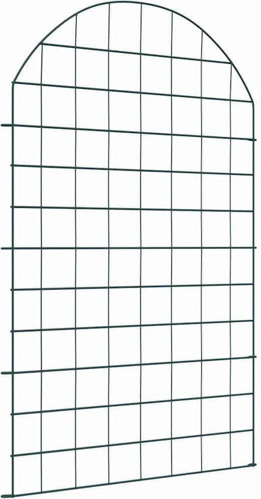 vidaXL Zestaw ogrodzenia stawu 8 pcs zielony 50 x 80 cm Stal