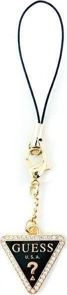 Guess Guess zawieszka GUCPMTDCK Phone Strap Triangle Diamond Charm with Rhinestones