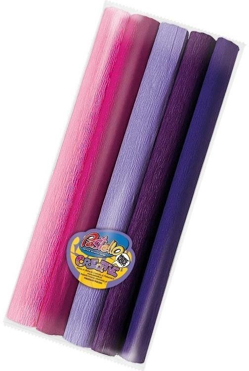 Bibuła mini 25x200cm odcieni różowych 5 kolorów