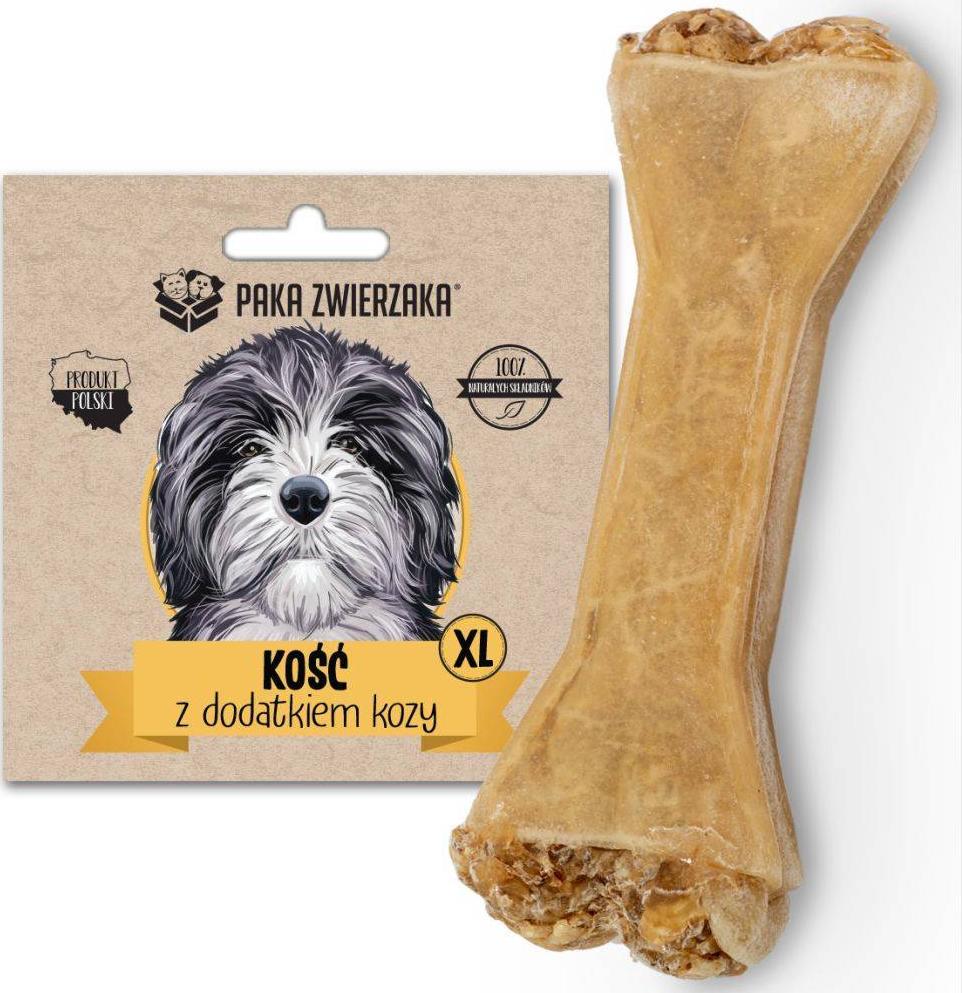 Paka Zwierzaka Paka Zwierzaka Kość z Dodatkiem Kozy XL Przysmak Dla Psa 115 g