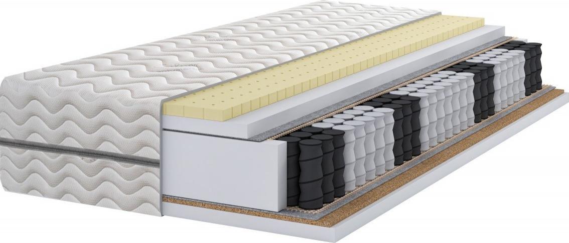 e-goodnight Materac Pocket 7 stref Lateks Kokos H3/H4 80x195 cm
