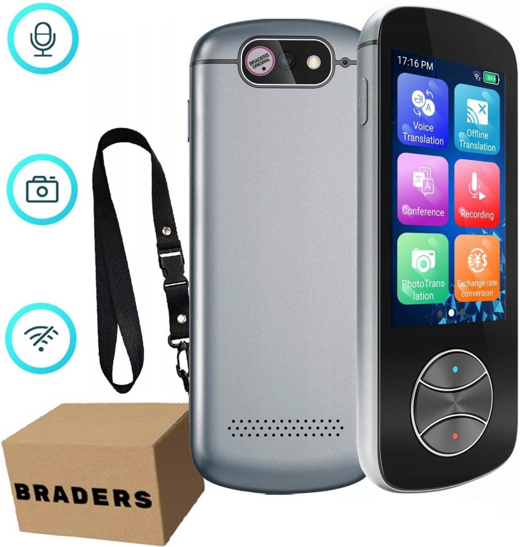 WIELOFUNKCYJNY ELEKTRONICZNY TŁUMACZ MOWY TRANSLATOR 137 JĘZYKÓW, PODRĘCZNY