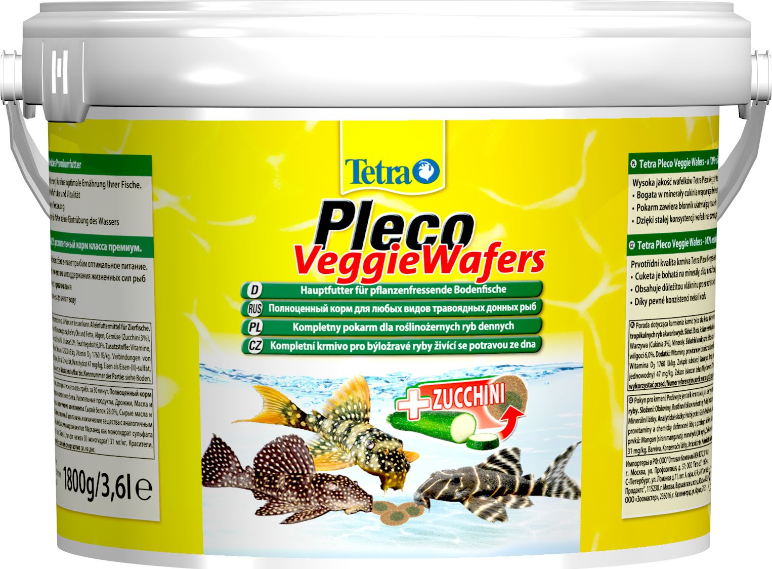 Tetra Pleco Veggie Wafers 3,6 l