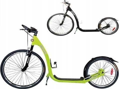 Hulajnoga Hulajnoga Rowerowa Zielona Koła 26/20"