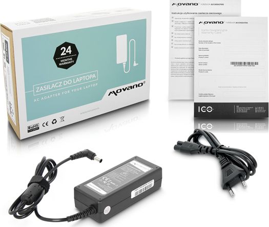 Zasilacz do laptopa Movano 65 W, 4.4 mm, 3.3 A, 19.5 V (ZZ/SON19533)