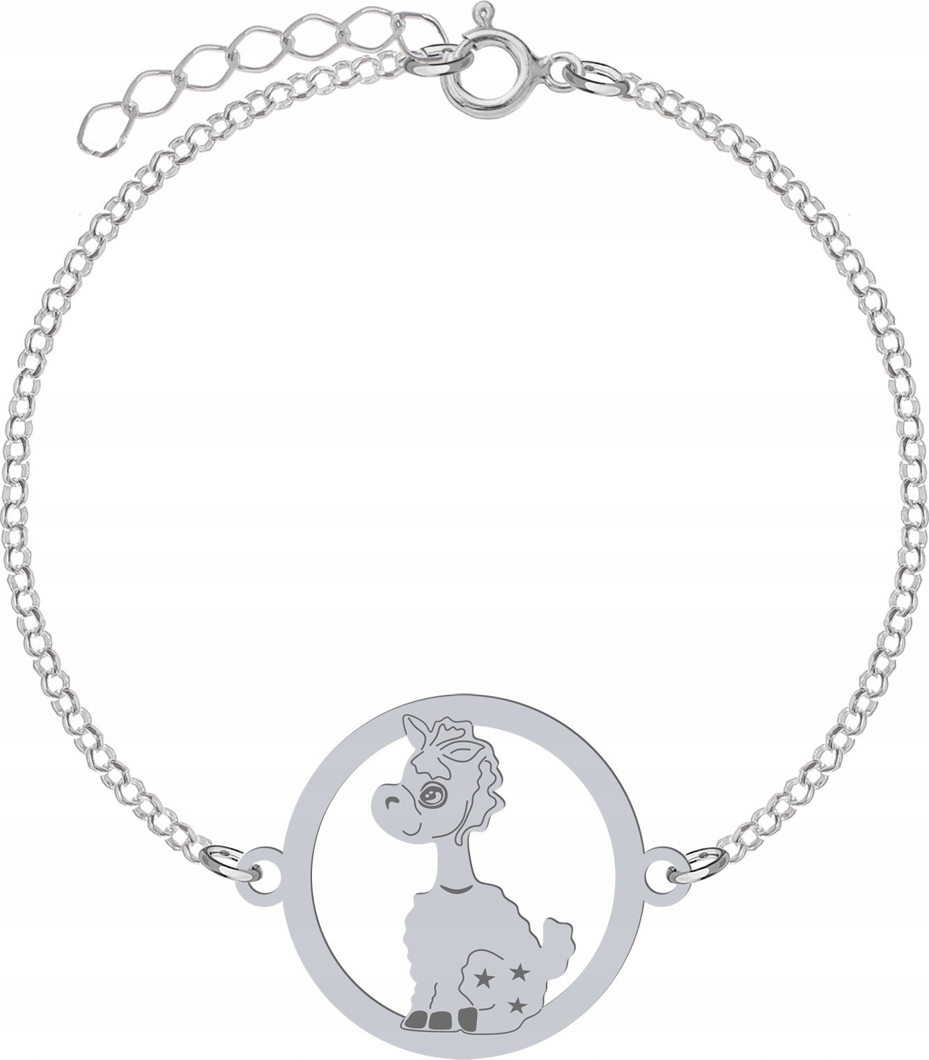 Radziszewska Jewellery Srebrna Bransoletka CUTIE LAMA DEDYKACJA