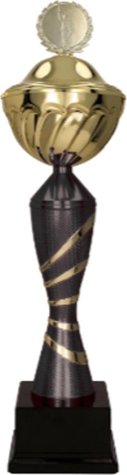 Victoria Sport Puchar metalowy złoto- czarny z przykrywką ORAR BK