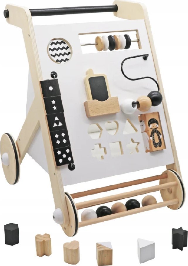 BIAŁY PCHACZ DREWNIANY W16E194 | Bezpieczne zakupy! Szybka wysyłka! oryginalne, zaplombowane pudełko!