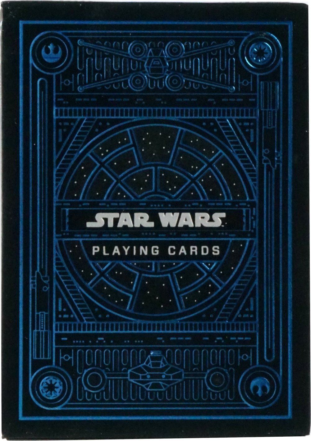 Bicycle Karty do gry STAR WARS DARK SIDE LIGHT SPECIAL EDITION SILVER BLUE 1 TALIA