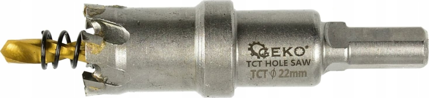 Geko Otwornica widiowa - koronka do metalu 22mm z wiertłem tytanowym (100)