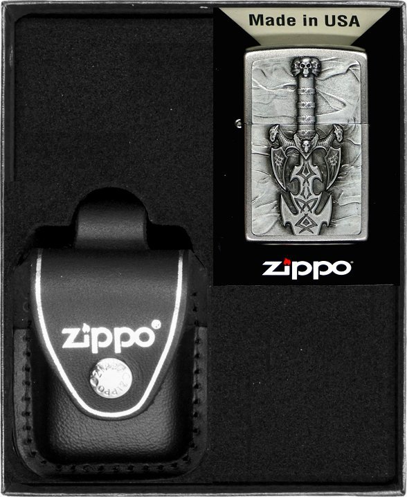 Zestaw ZIPPO Zapalniczka DARK SIDE SWORD Prezentowy No3