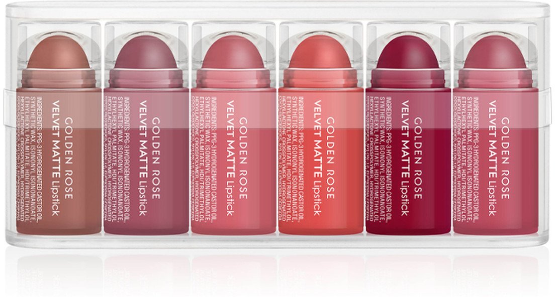 Golden Rose Mini Velvet Matte Zestaw matowych pomadek do ust