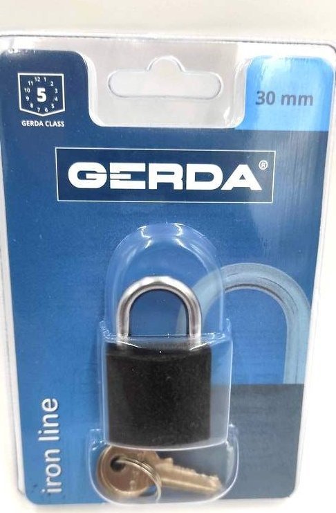 Gerda IRON LINE S30 kłódka pałąkowa żeliwna 0KZP0003000.