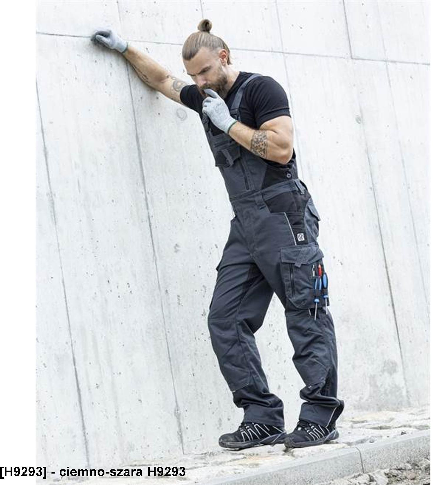 ARDON VISION H9118 - spodnie ogrodniczki tarmac 56