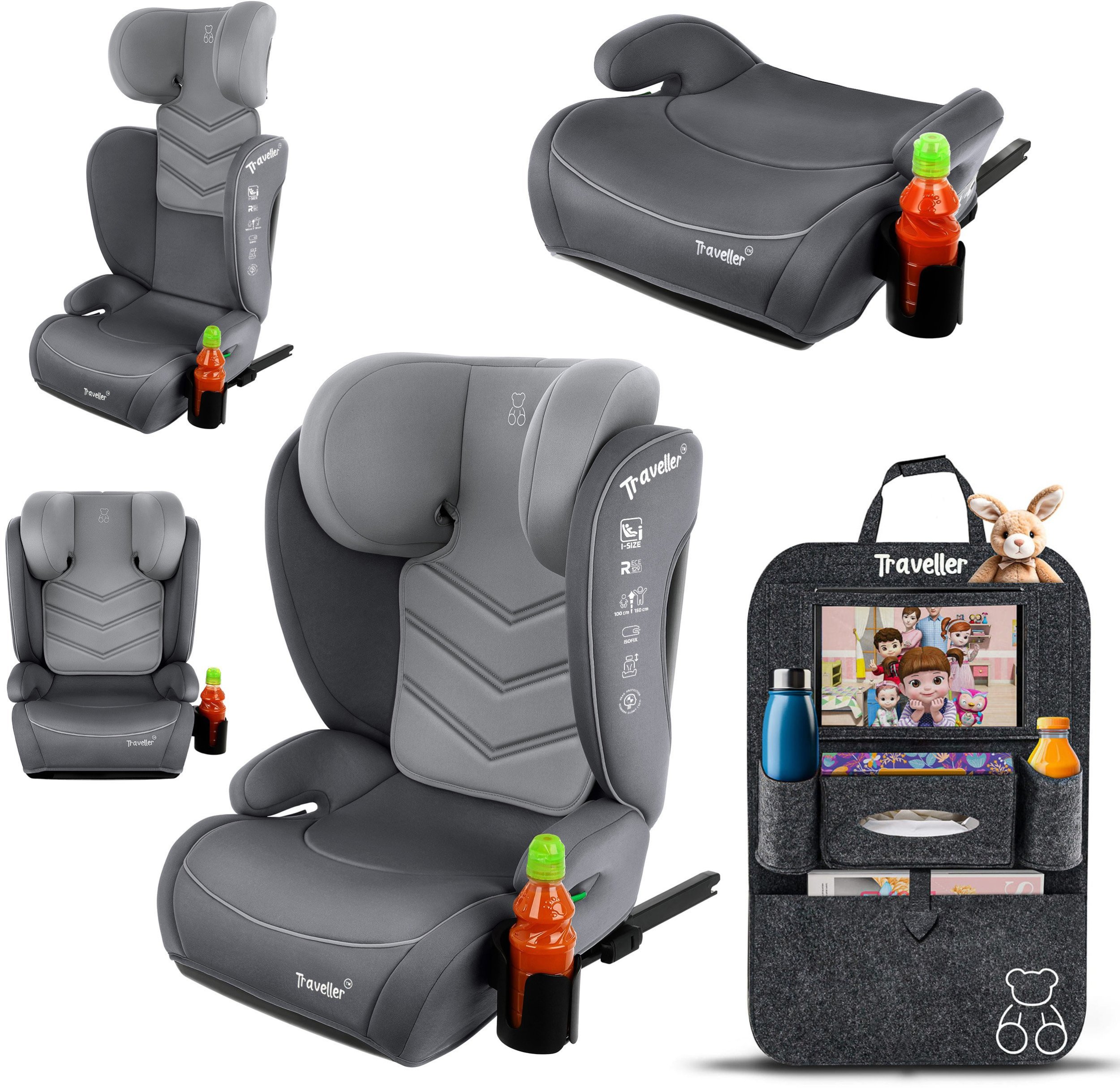 Fotelik samochodowy Cybex FOTELIK SAMOCHODOWY TRAVELLER KK ISOFIX R129 szary szary