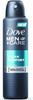 Dove Antyperspiranty Men Care Clean Comfort antyperspirant w sprayu 150 ml