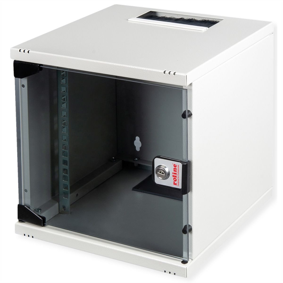 ROLINE Wandgeh�use 10Zoll 6 HE 312x300 BxT Bausatz grau