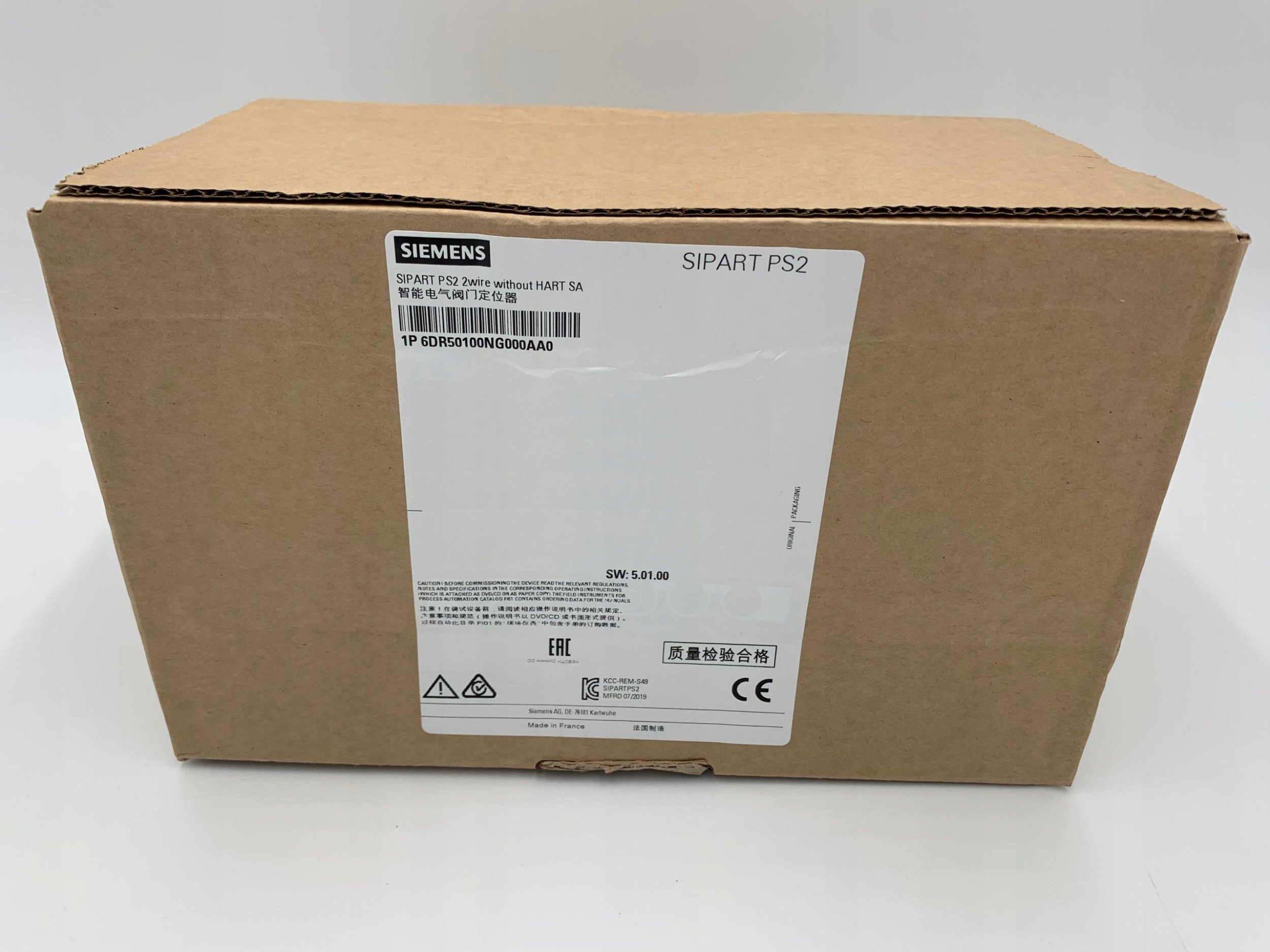 Siemens Inteligenty ustawnik pozycyjny SIPART PS2 dwuprzewodowy IP65 18-35 V DC 4-20 mA 6DR5010-0NG00-0AA0