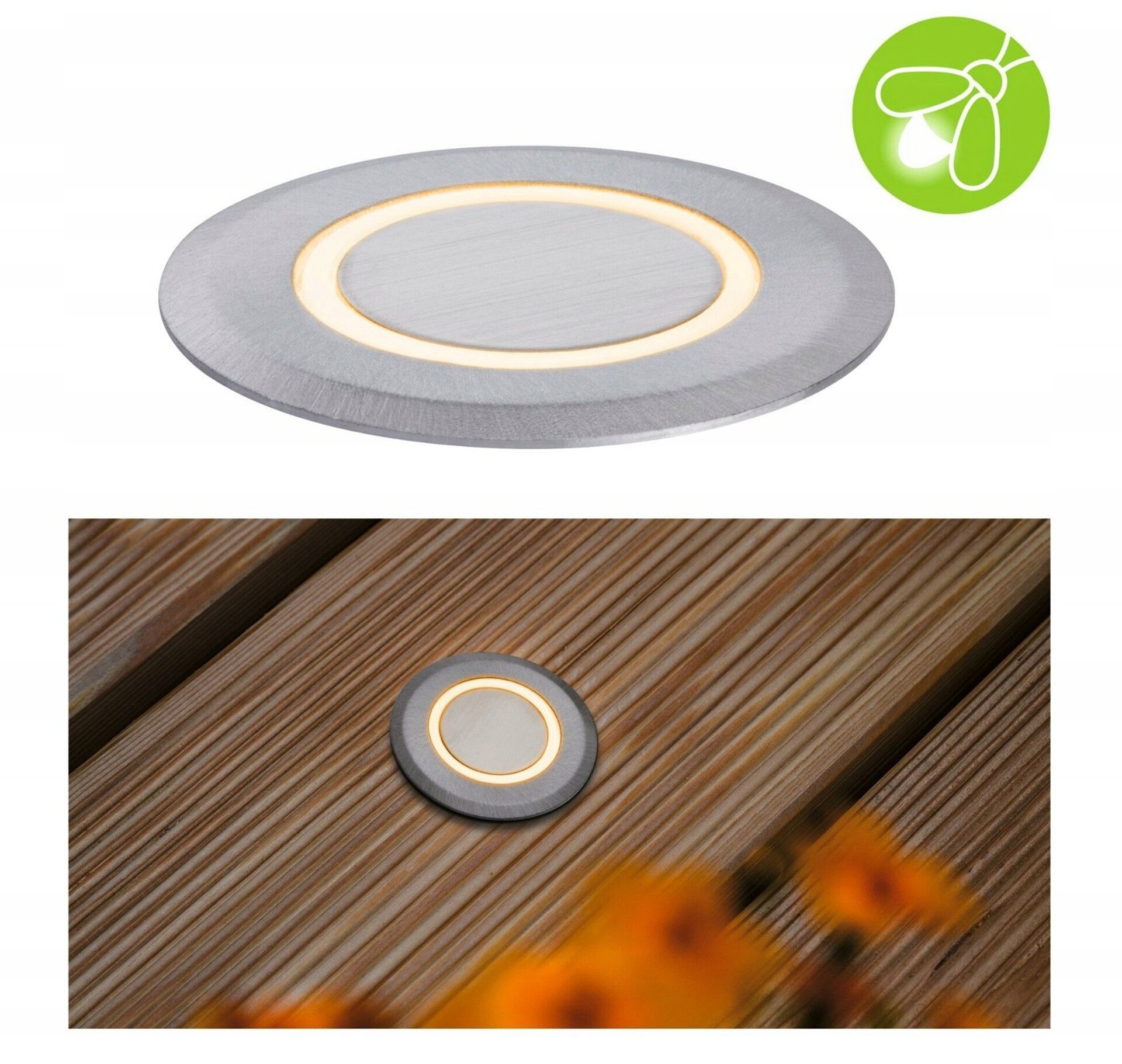 Oprawa wpuszczana podłogowa LED 2.2W 15lm IP67 2200K 230V aluminium metal