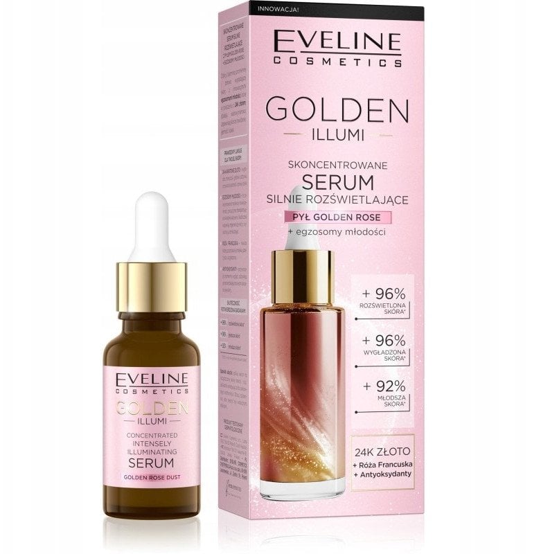 EVELINE GOLDEN ILLUMI Serum rozświetlające 18ml