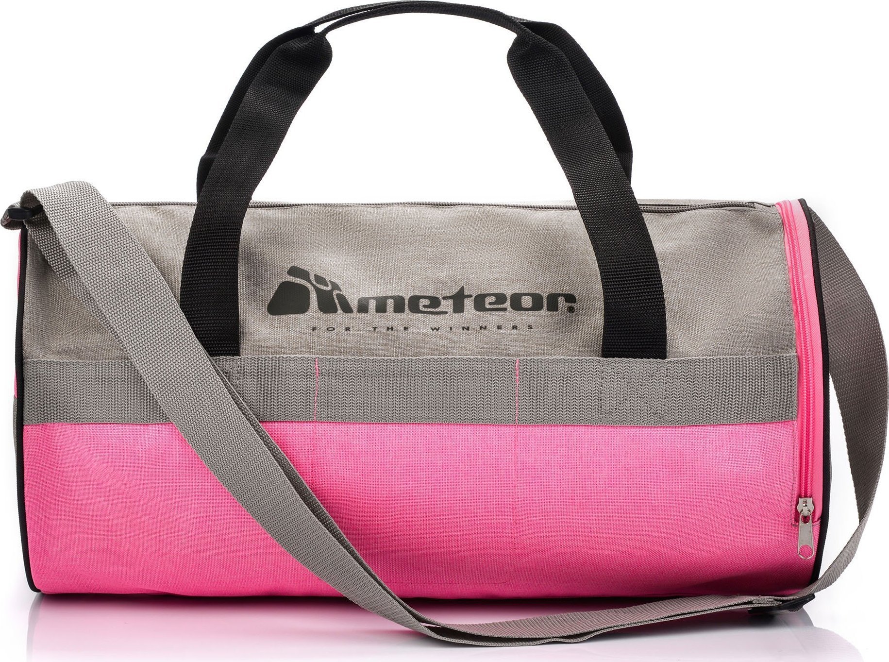 Meteor Torba fitness Meteor Siggy jasnoszary/różowy Uniwersalny