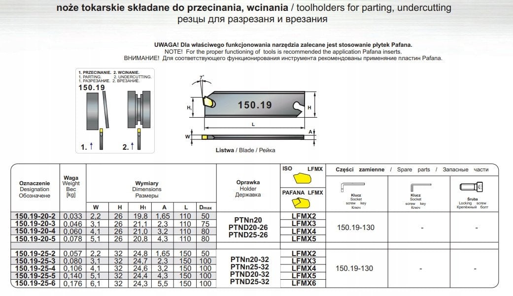 NOZ TOK SKL.150.19 20-2