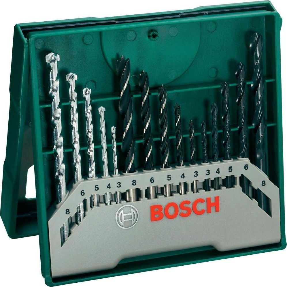 Wiertło Bosch Bosch Mini X-Line Zestaw wierteł - 15 częściowy 2607019675