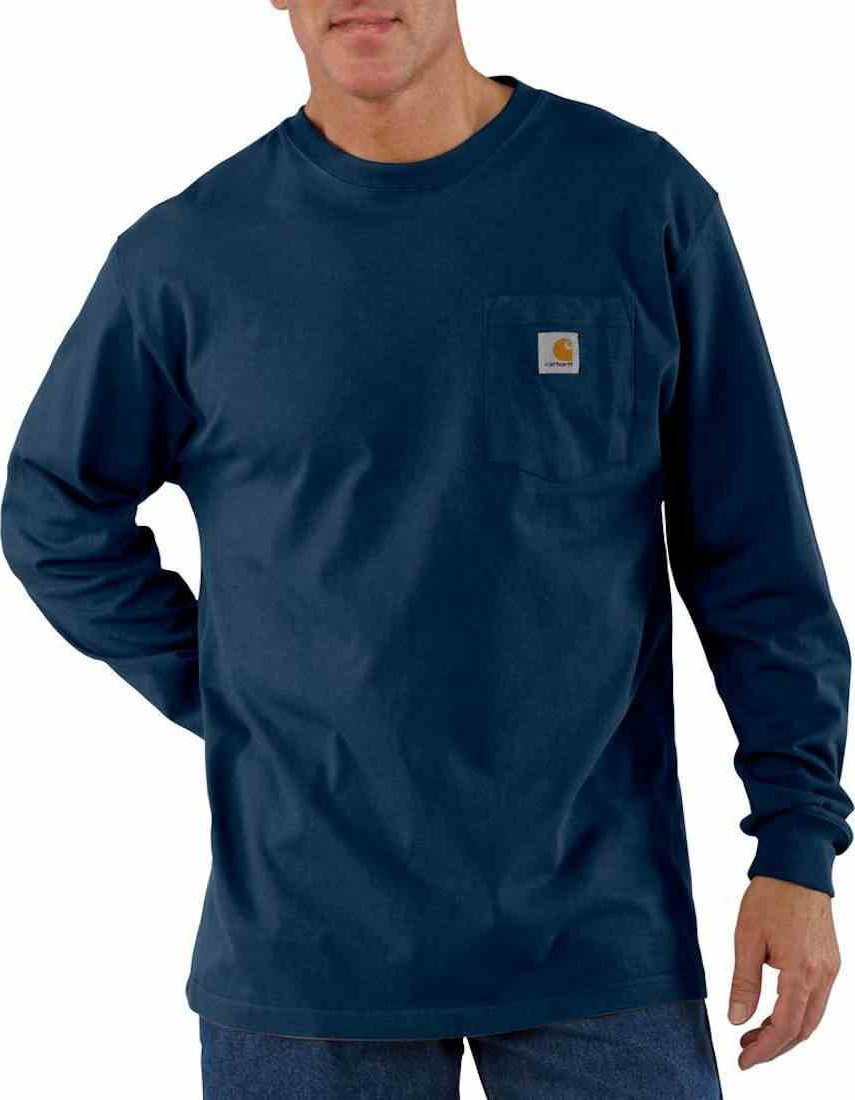 Carhartt Koszulka Carhartt Heavyweight pocket 2XL Navy