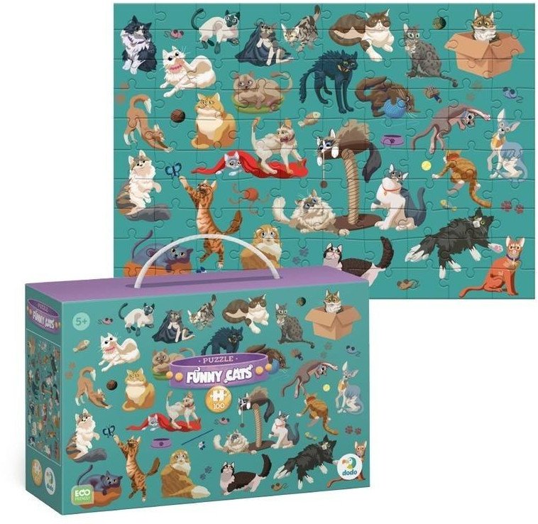 Puzzle 100 Funny Cats