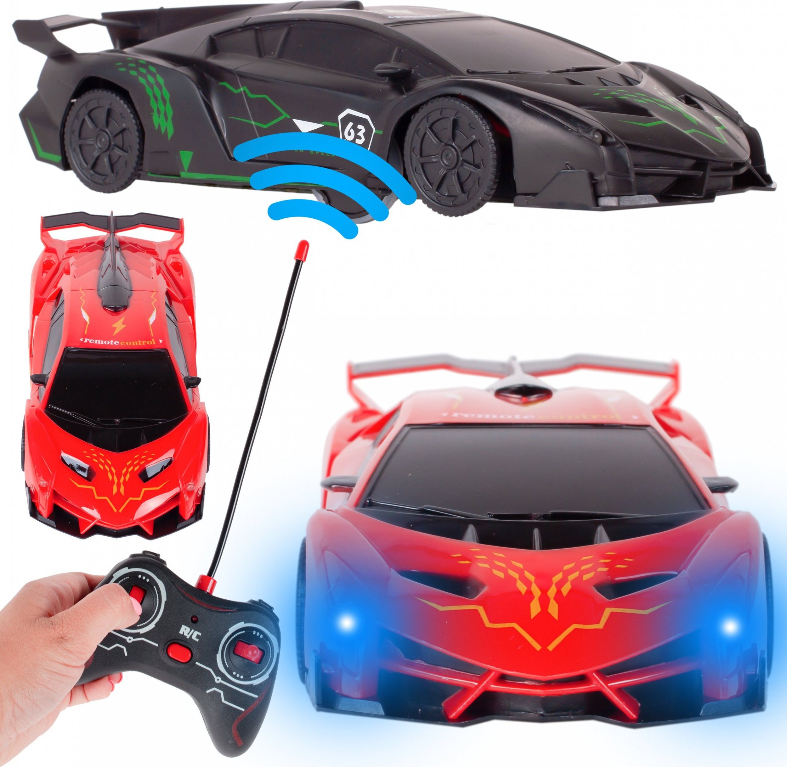 MalPlay Auto Kaskader Jeździ po Ścianach Pilot Zdalnego Sterowania