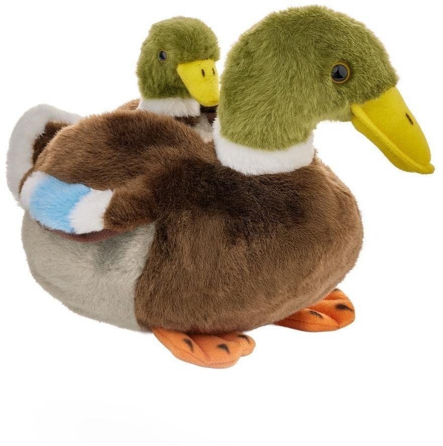 Kaczka krzyżówka z dzieckiem 20cm