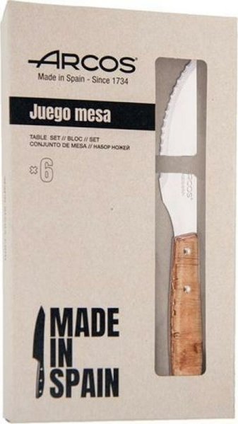 Arcos Zestaw noży Arcos 11 cm Drewno Stal nierdzewna 6 Części