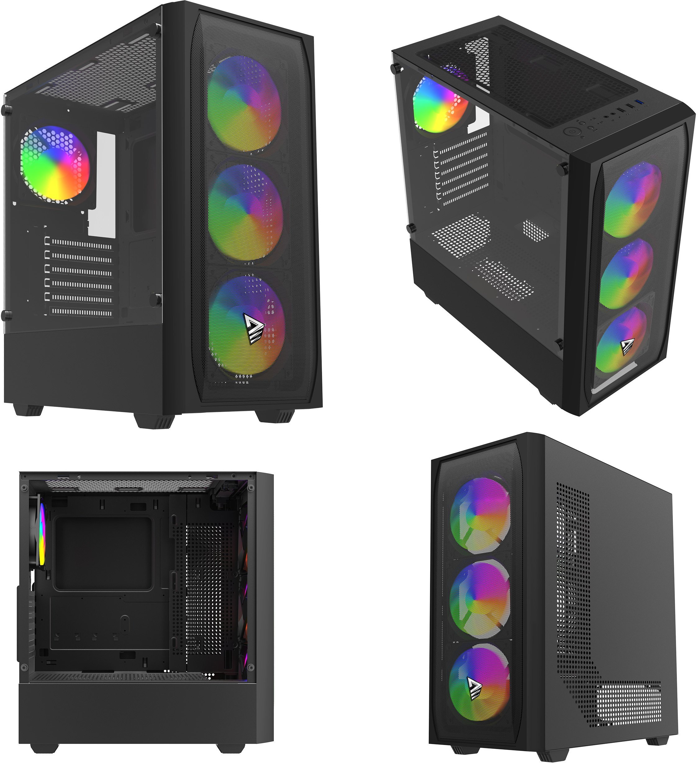 Obudowa Savio NOCTIS FLOW RGB X1 Obudowa komputerowa