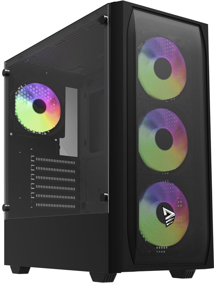 Obudowa Savio Noctis Flow RGB X1 czarna (SAVGC-NOCTISFLOWRGB)