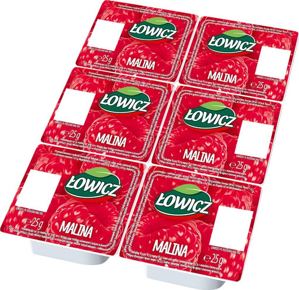 Łowicz Łowicz Produkt owocowy malina 6 x 25 g