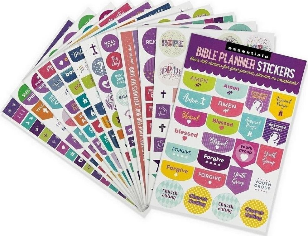 Peter Pauper Press Naklejki do planera Biblia i Wiara 450szt