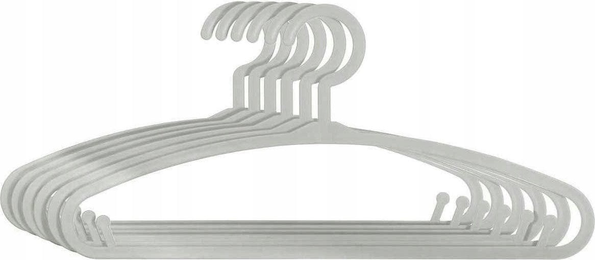Atmosphera Wieszaki na ubrania, komplet 6 sztuk, szare