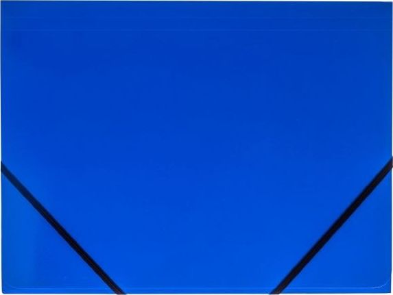 Tetis Teczka kartonowa TETIS z gumką narożna A4 niebieska Tetis