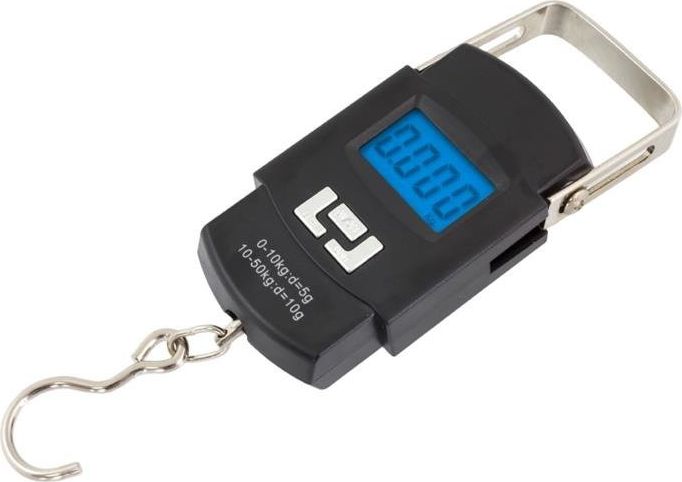 Apte Elektroniczna waga bagażowa hakowa czarna