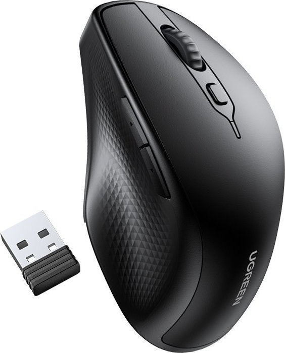 Mysz Ugreen Ergonomiczna mysz bezprzewodowa UGREEN 903952 (czarny)