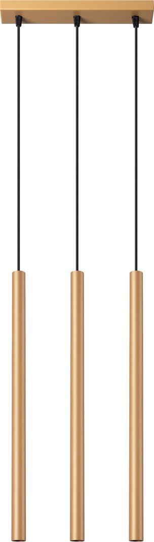 Lampa wisząca Sollux Lighting SOLLUX Lampa wisząca PASTELO 3L złota 3 x G9 SL.1171