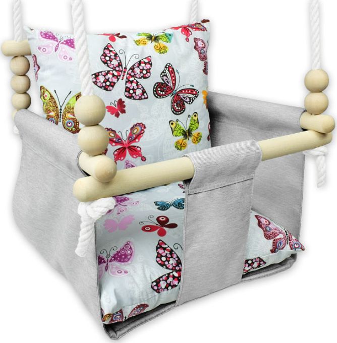 Huśtawka Elior Kubełkowa huśtawka dla dzieci motylki - Beti