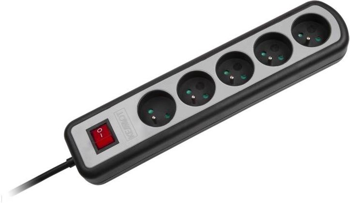 Listwa zasilająca Kemot 5 gniazd 5 m srebrna (URZ3062-5)