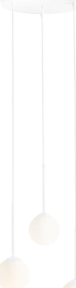 Lampa wisząca Aldex Biała lampa wisząca Bosso szklane kule nad łóżko balls