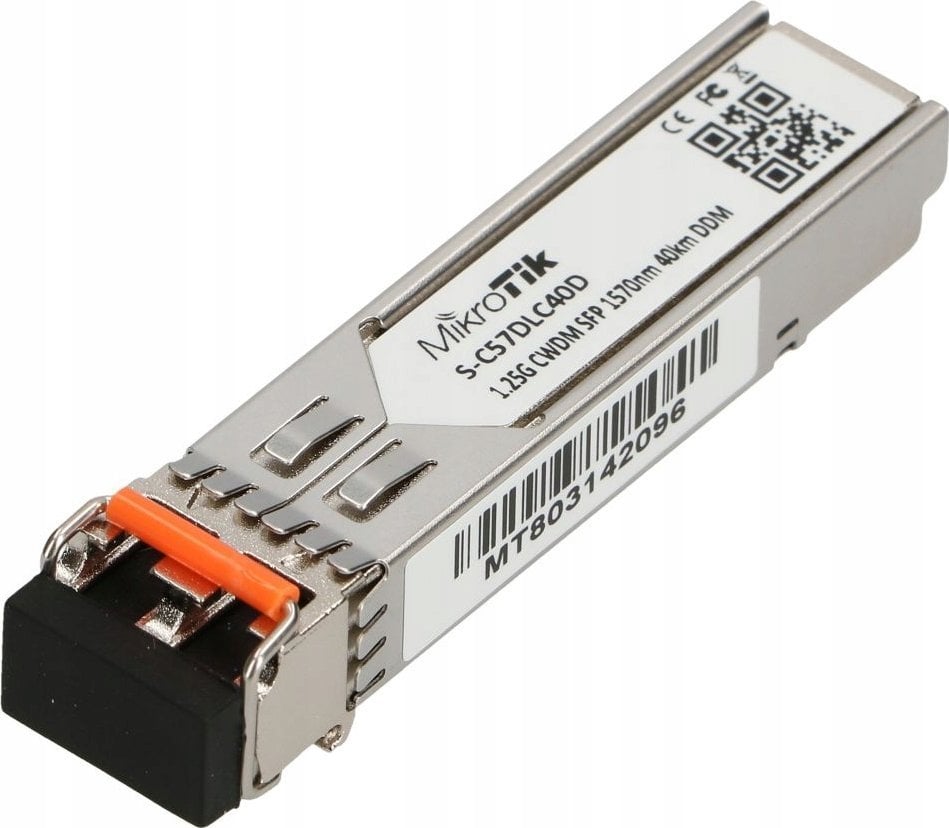 MikroTik MIKROTIK S-C57DLC40D SFP CWDM MODULE 1.25G SM 40KM 1570NM DUAL LC-CONNECTOR DDM